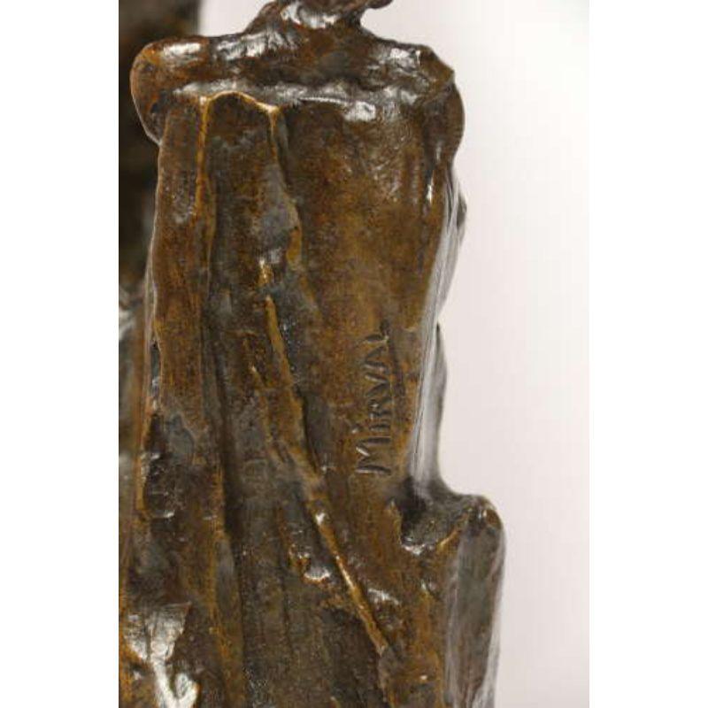A Large and Impressive Bronze Sculpture of a Eagle by Claude Mirval For Sale 13