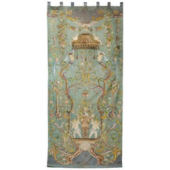 Large and Impressive Chinese Embroidered Silk Hanging, 19th Century