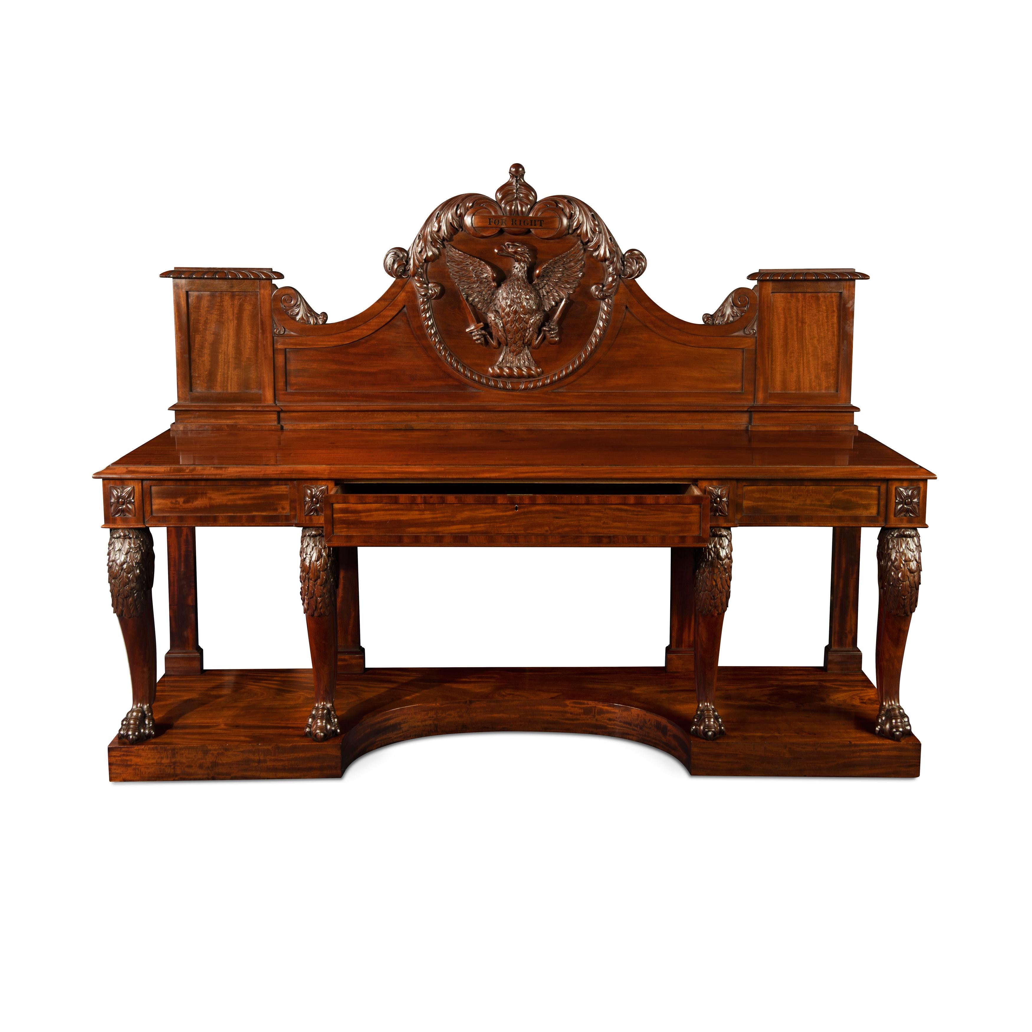 Large and Impressive George iv Mahogany Serving Table For Sale 5