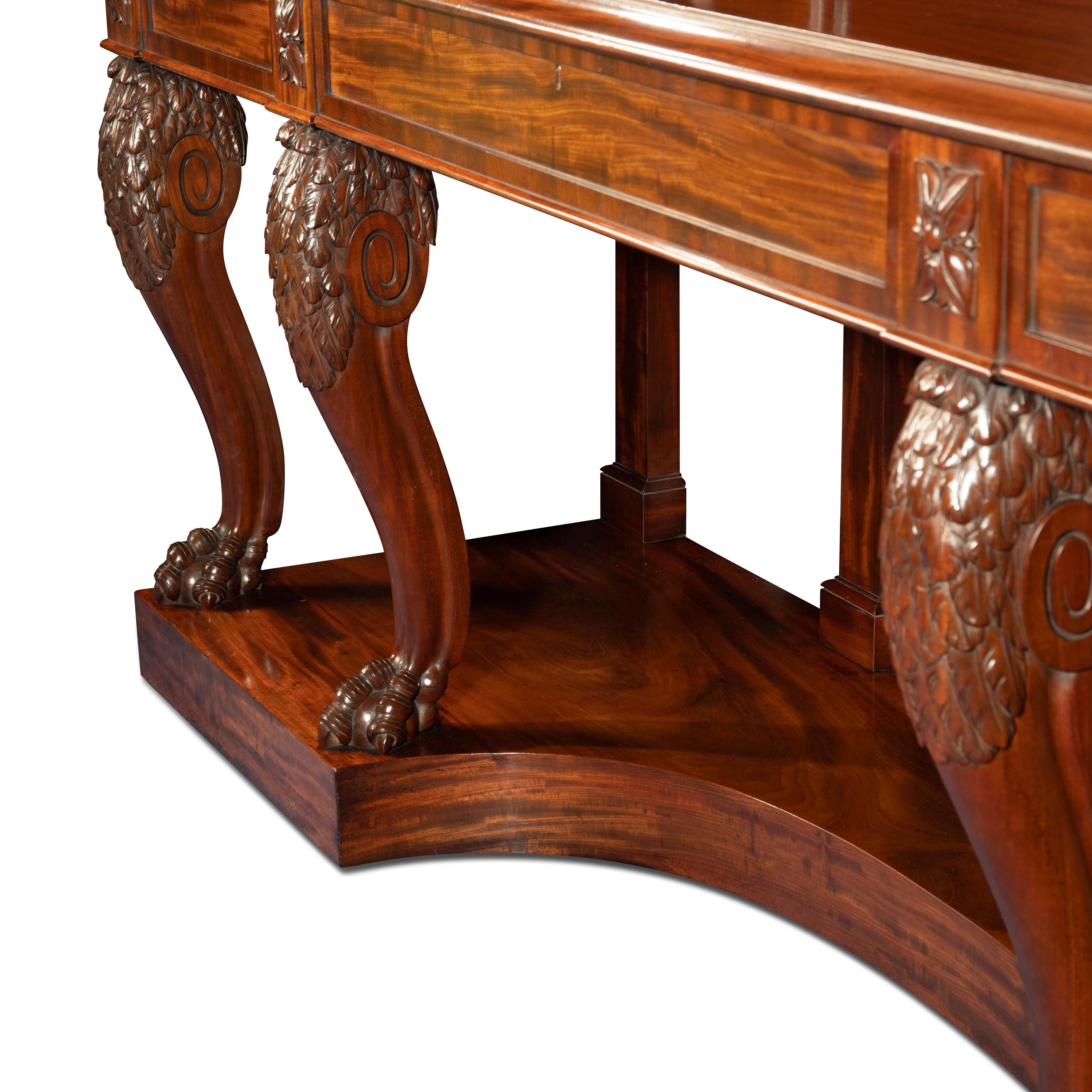 Large and Impressive George iv Mahogany Serving Table For Sale 6