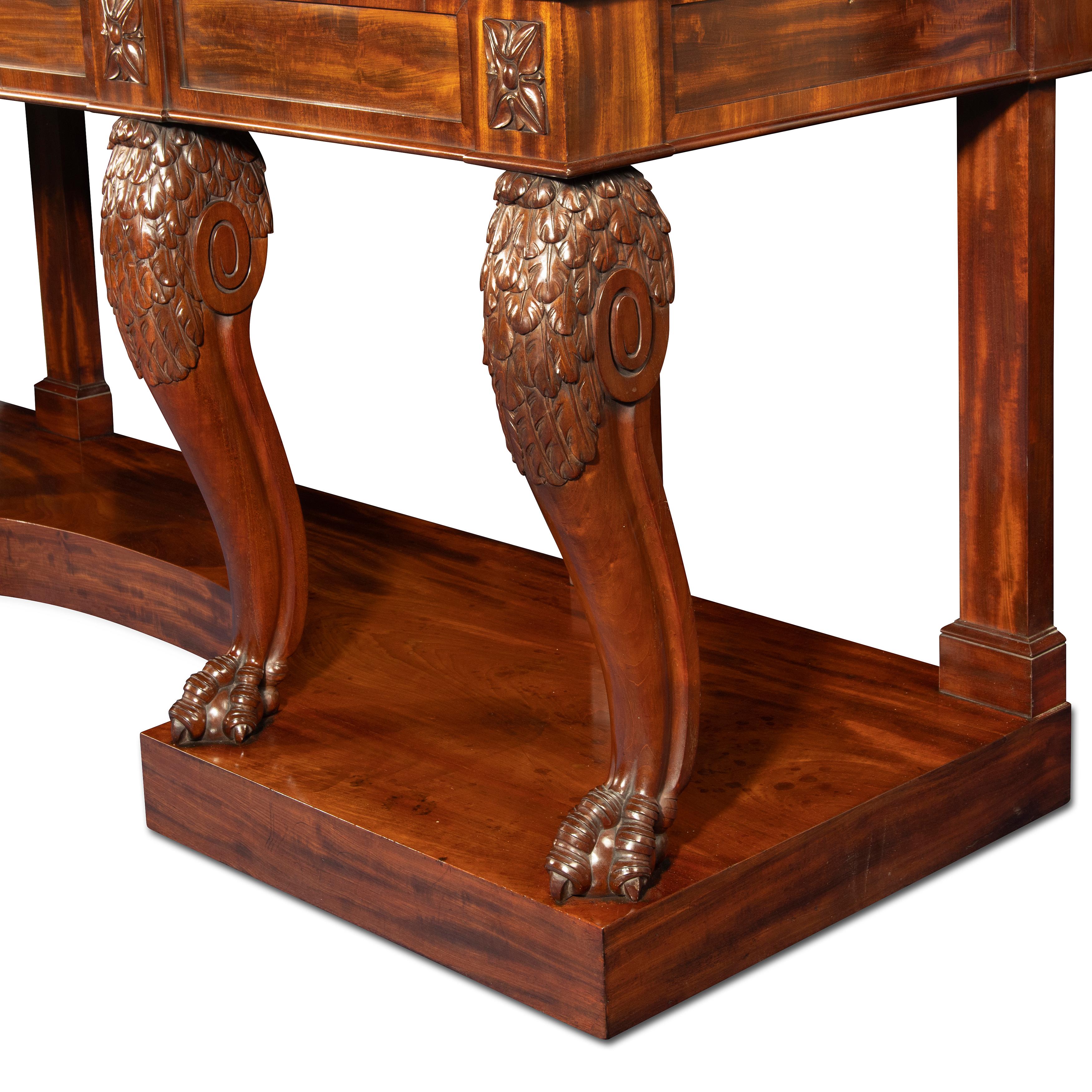 Large and Impressive George iv Mahogany Serving Table For Sale 2