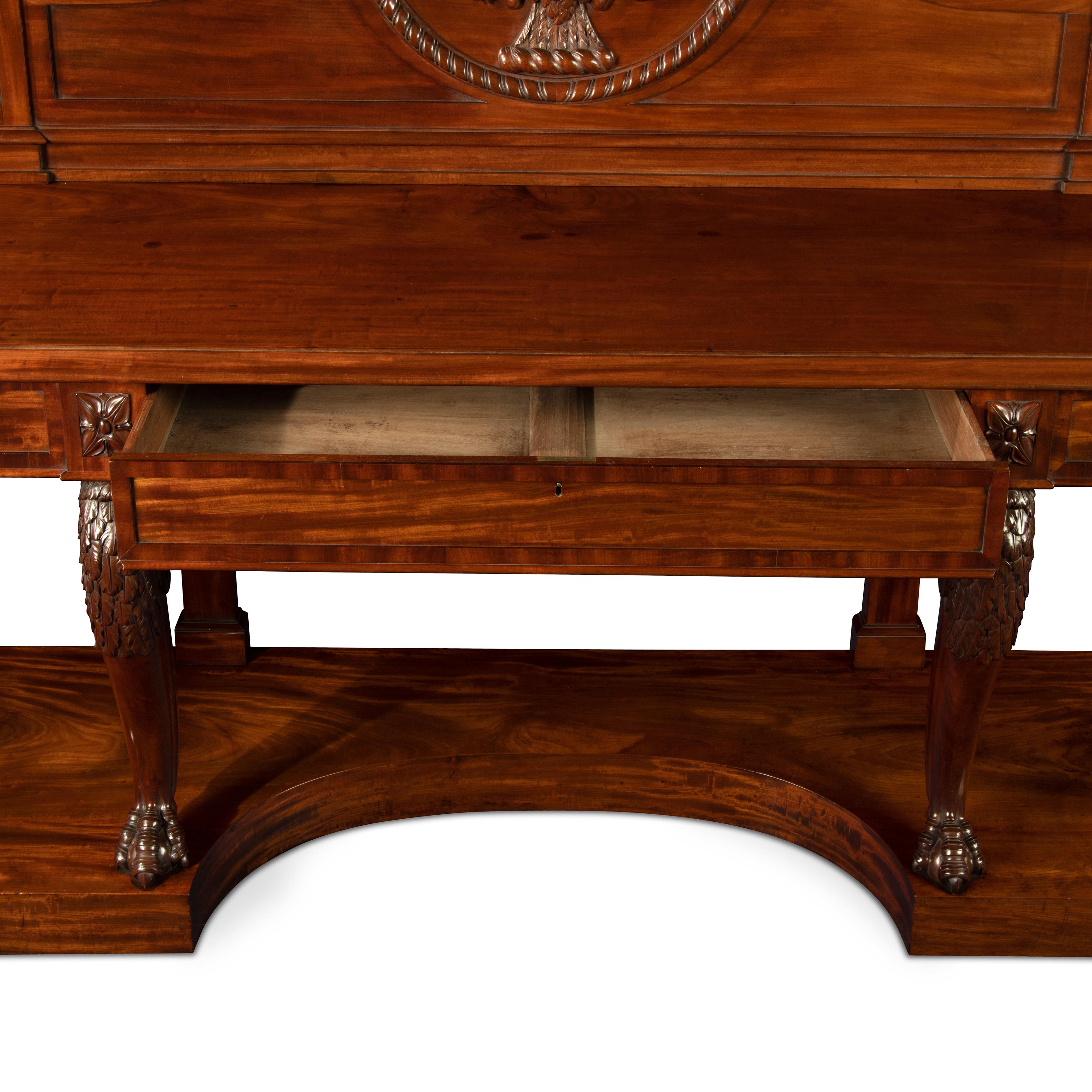 Large and Impressive George iv Mahogany Serving Table For Sale 3