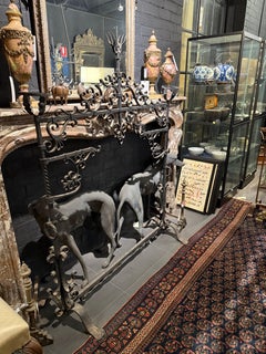 A Large and Impressive Spanish Wrought Iron Candlestand, 18th Century