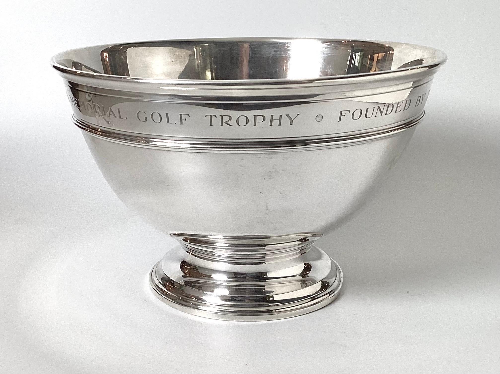 A Large and Impressive Tiffany Sterling Punch Bowl  For Sale 2