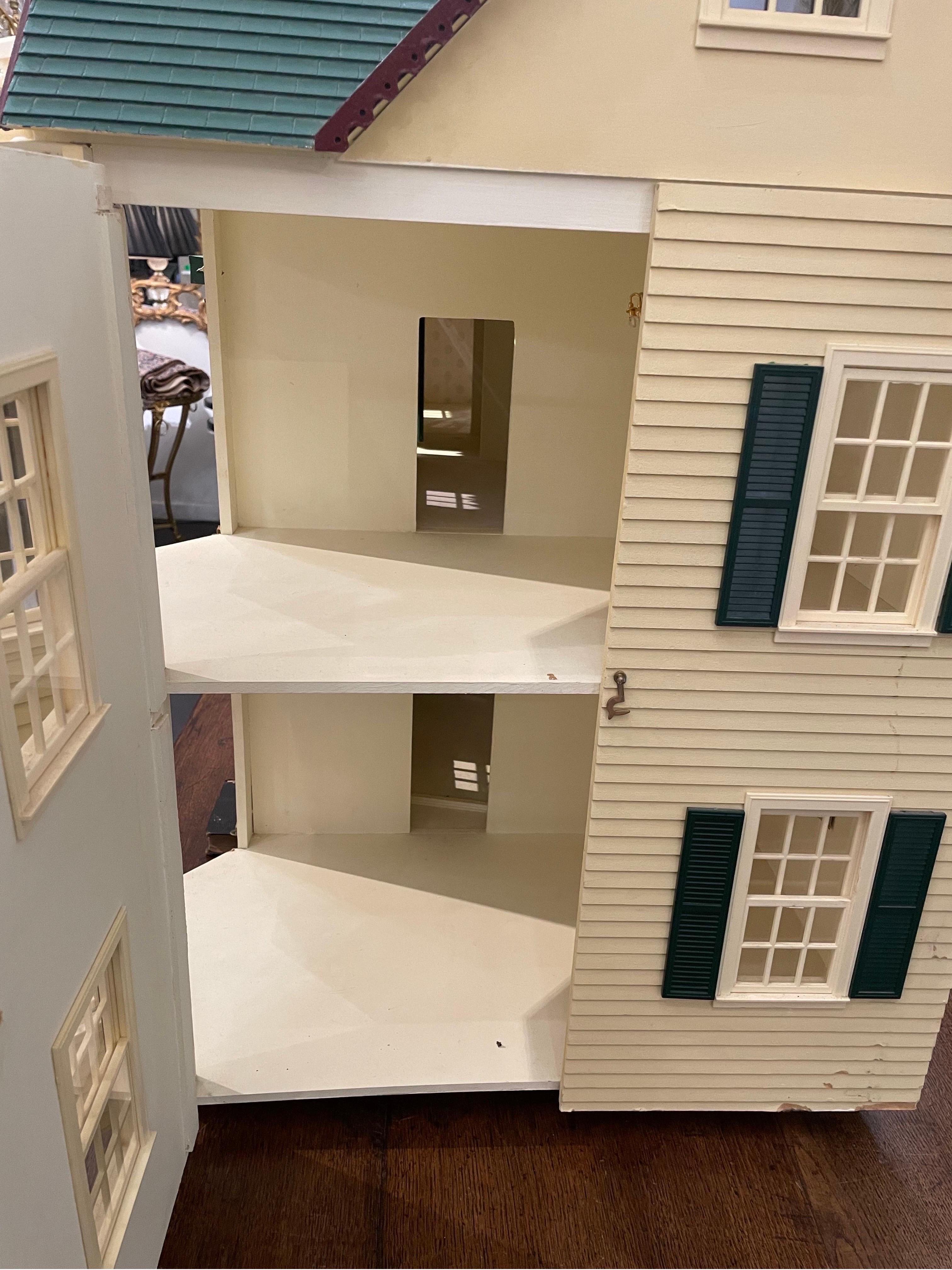 A Large and Impressive Vintage Double Storey Doll House, 20th Century For Sale 3