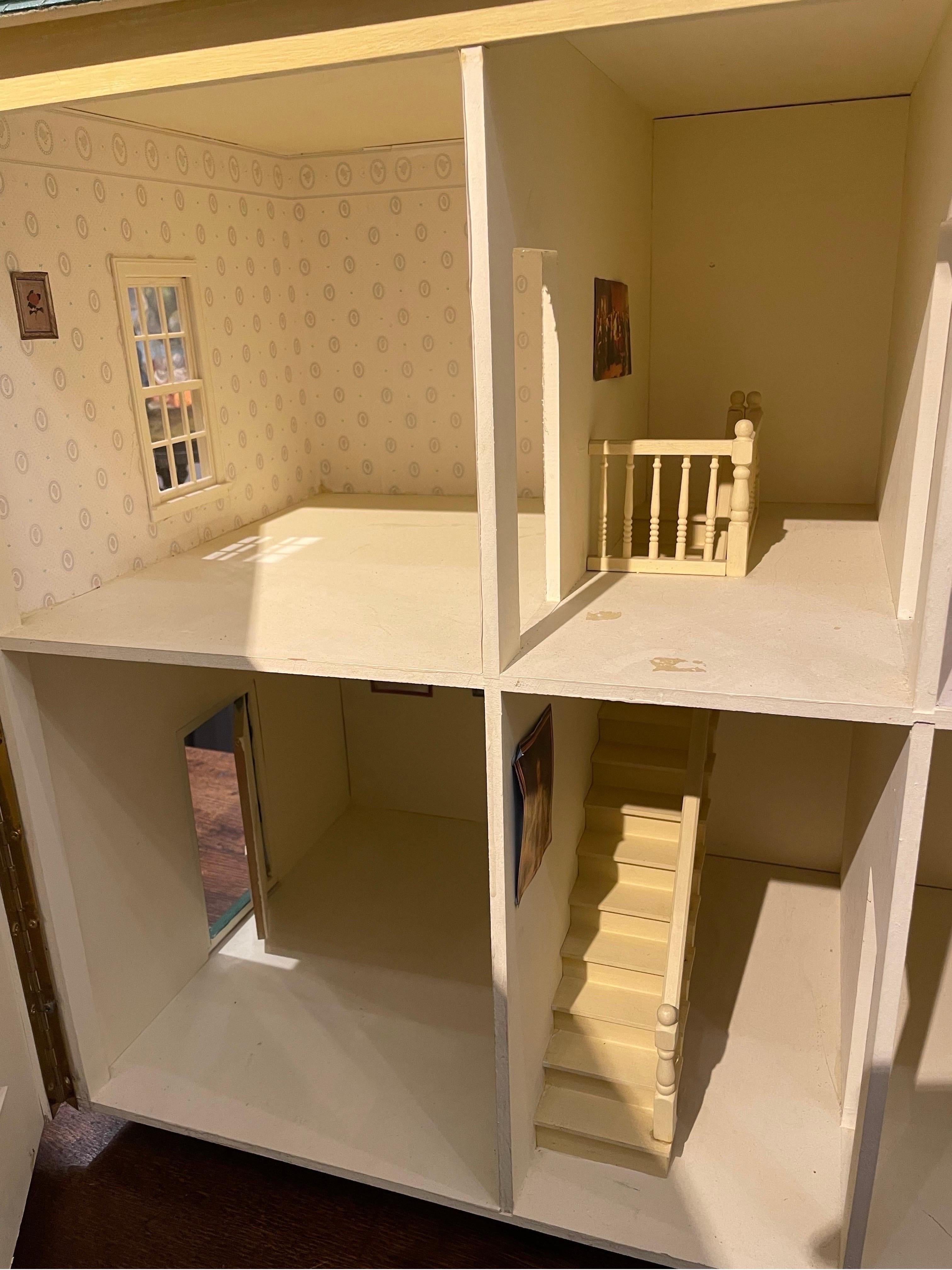 A Large and Impressive Vintage Double Storey Doll House, 20th Century For Sale 5