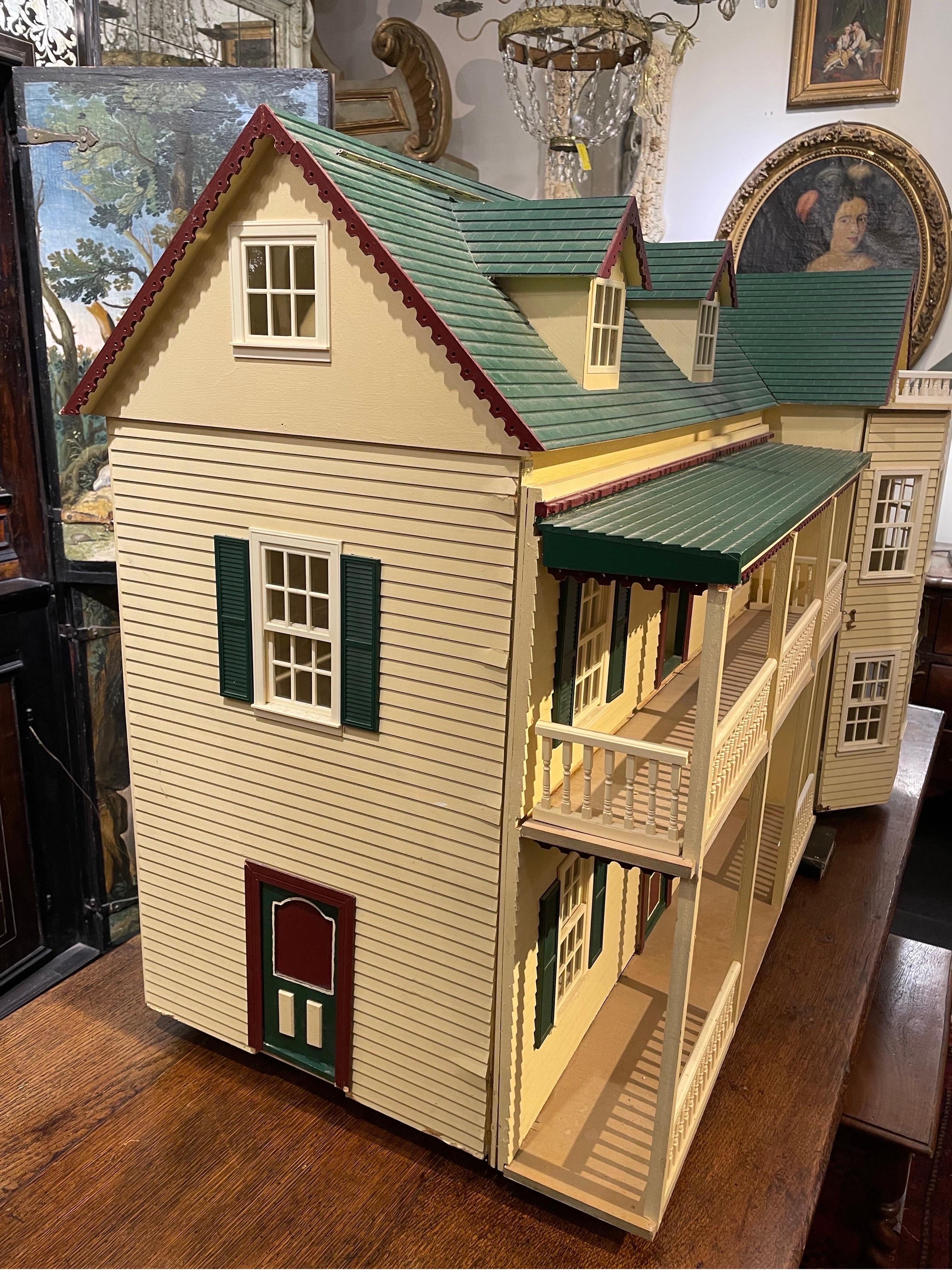 Unknown A Large and Impressive Vintage Double Storey Doll House, 20th Century For Sale