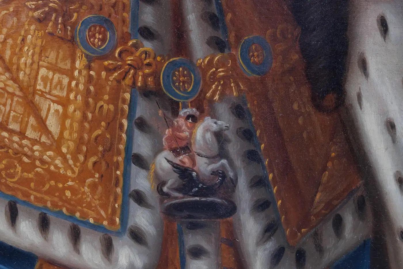 A Large and Magnificent Oil On Canvas Painting of King William III (1672–1702) C For Sale 2