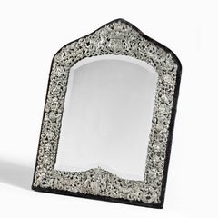 Large and Ornate Silver Table Mirror, a Royal Wedding Gift