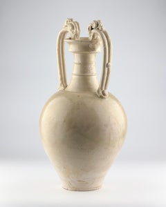 Eine große und seltene strohglasierte Keramik-Amphora, Tang Dynasty