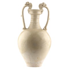 Grande et rare amphore en poterie émaillée à la paille, Dynasty Tang