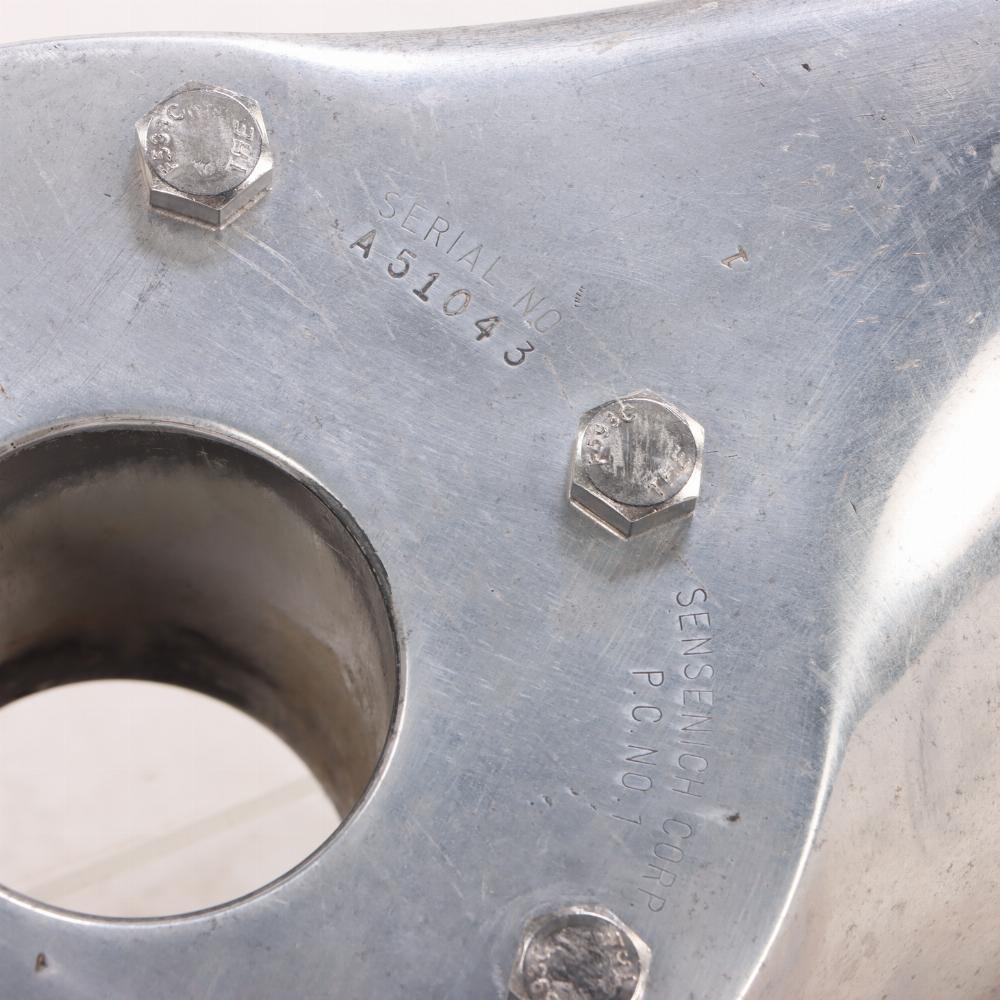 Aluminum A large and sculptural Sensenich brand aluminum airplane propeller.