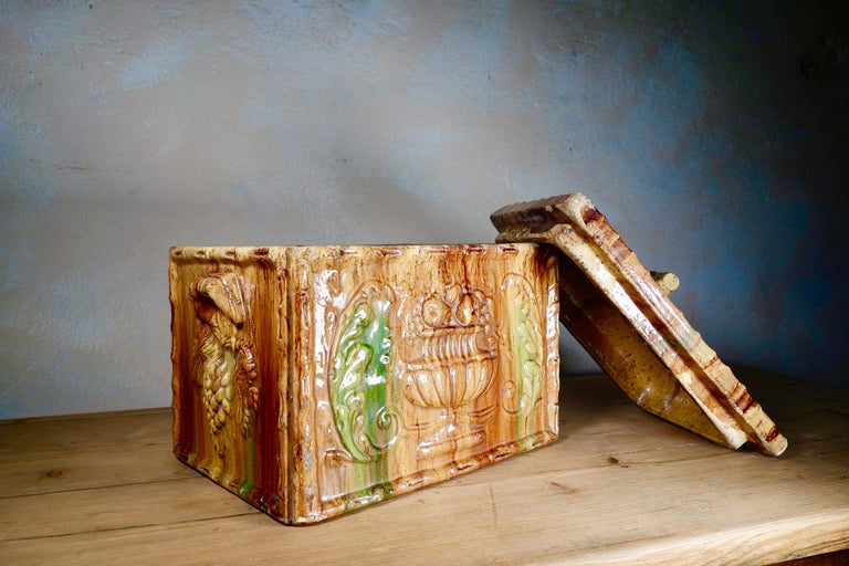 Large Antique 19th Century Scottish Earthenware Majolica ...