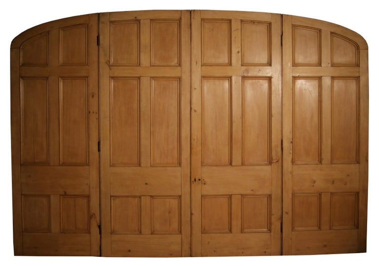 Large Antique Four Section Room Dividing Door For Sale at 1stDibs