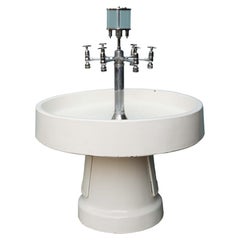 Large Vintage Freestanding Circular Sink