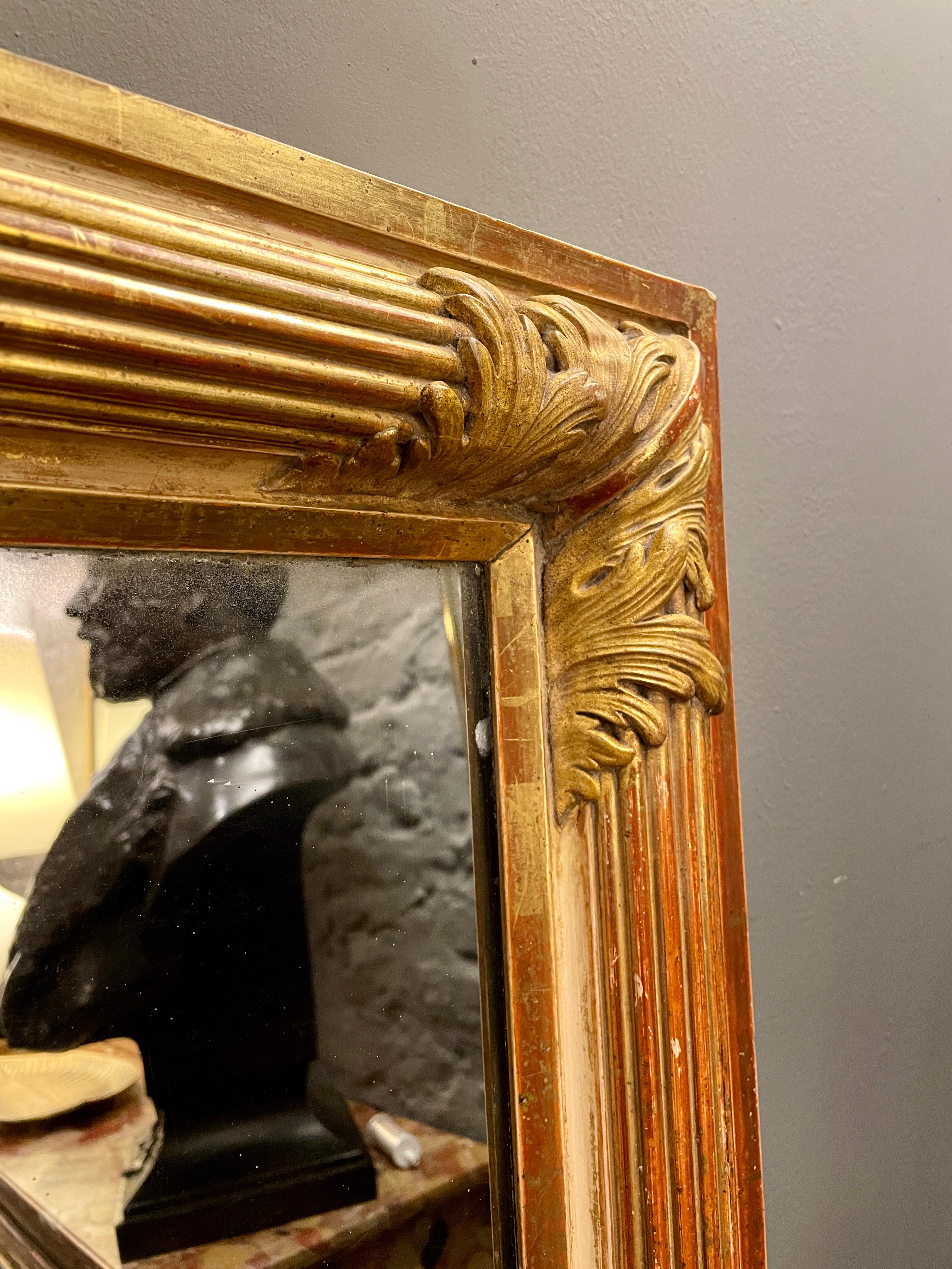 large gilt mirror antique