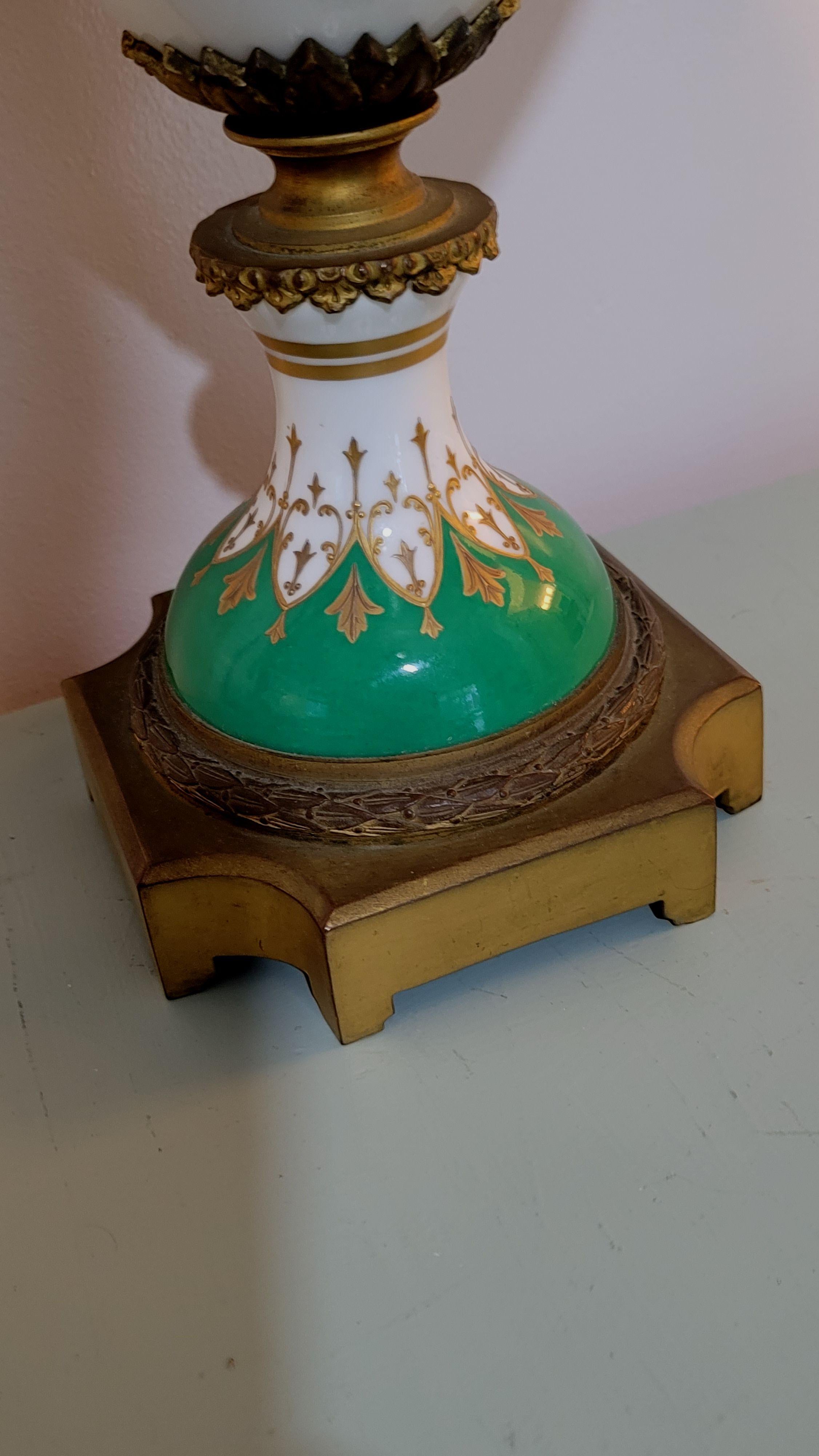 Large Antique French Sevres Porcelain Urn, 19th Century, Signature and Mark For Sale 2