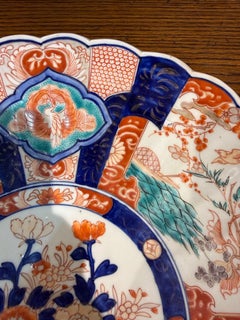 A Large Antique Japanese Imari Charger / Wall Plate, 19th Century