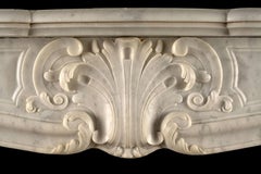 Large Antique Louis XV Fireplace in the Rococo Manner