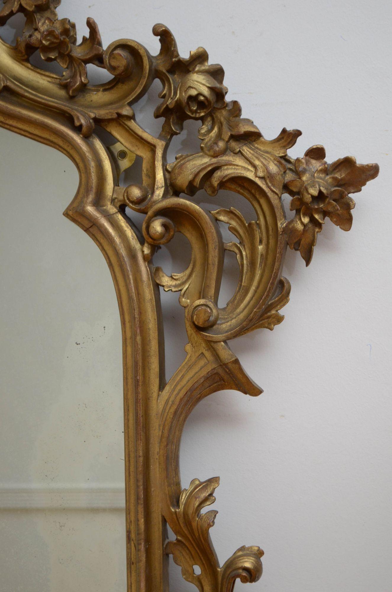 A Large Antique Mirror H193cm For Sale 4