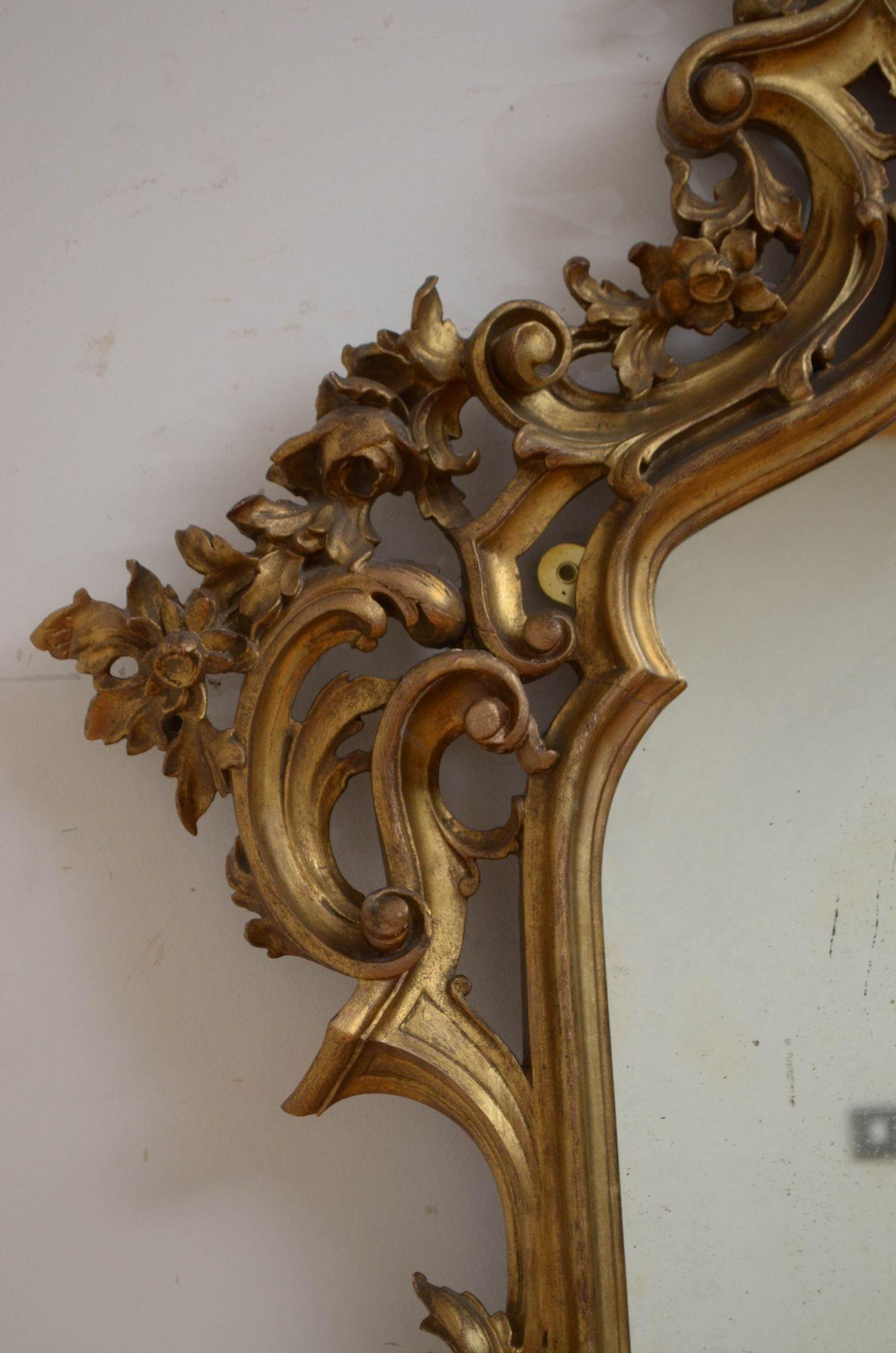 19th Century A Large Antique Mirror H193cm For Sale