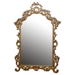 A Large Antique Mirror H193cm