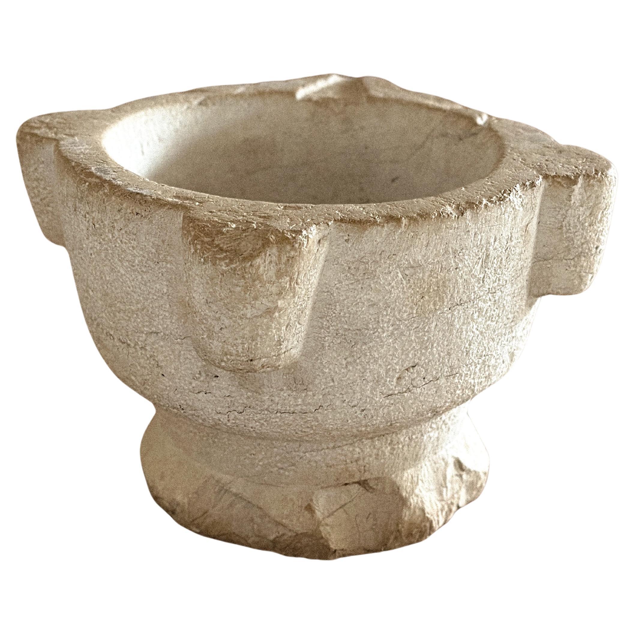 A Large Antique Stone Mortar, France, 19th Century
