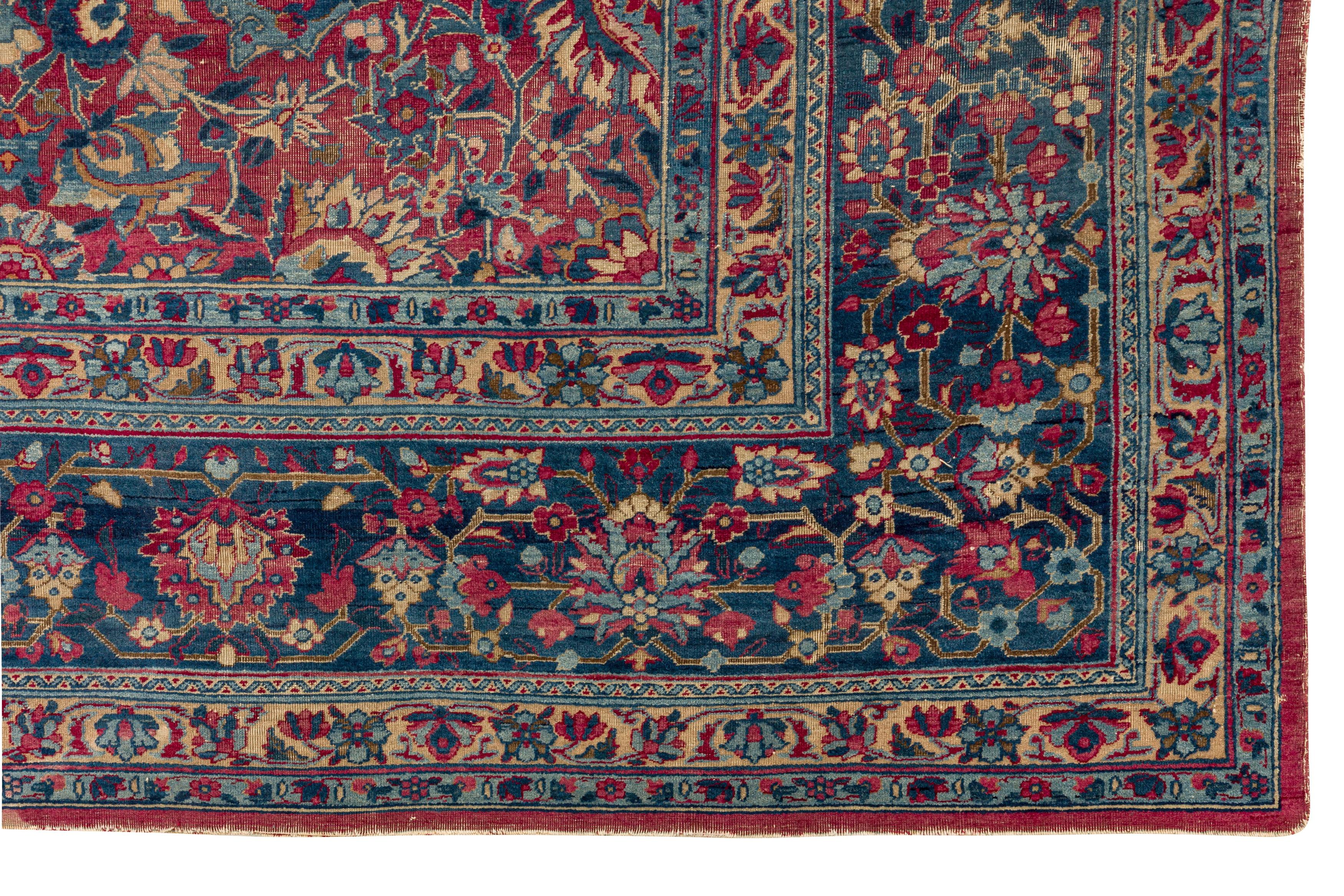 Grand tapis ancien de Tabriz, Perse du Nord-Ouest en vente 4