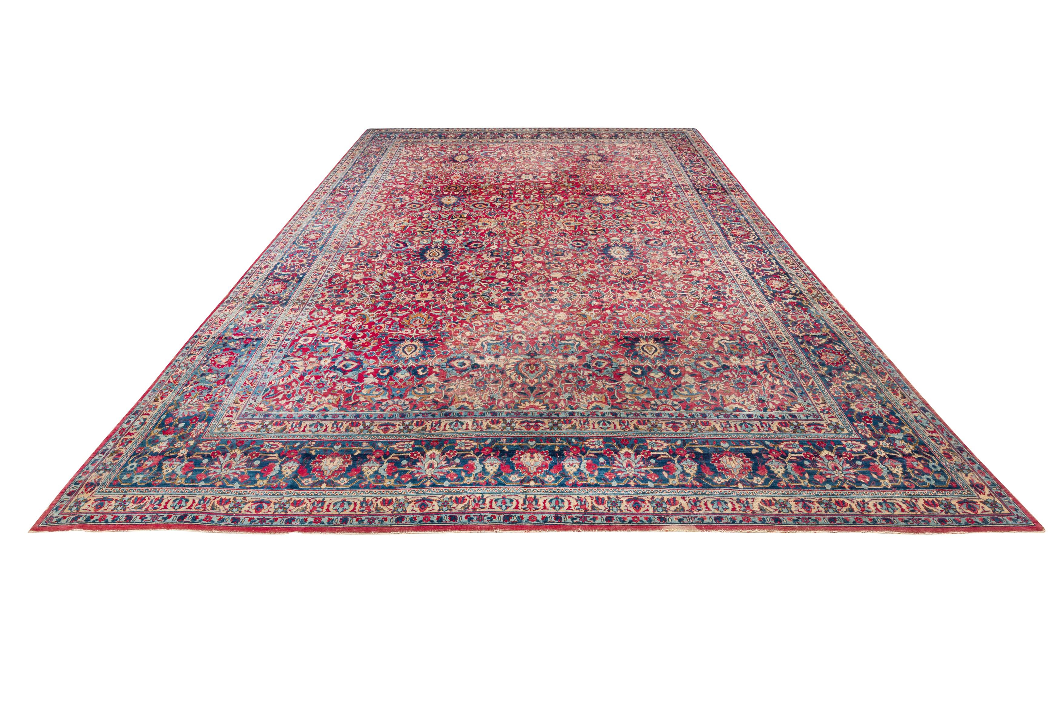 A Large Antique Tabriz Carpet, North West Persia For Sale 5