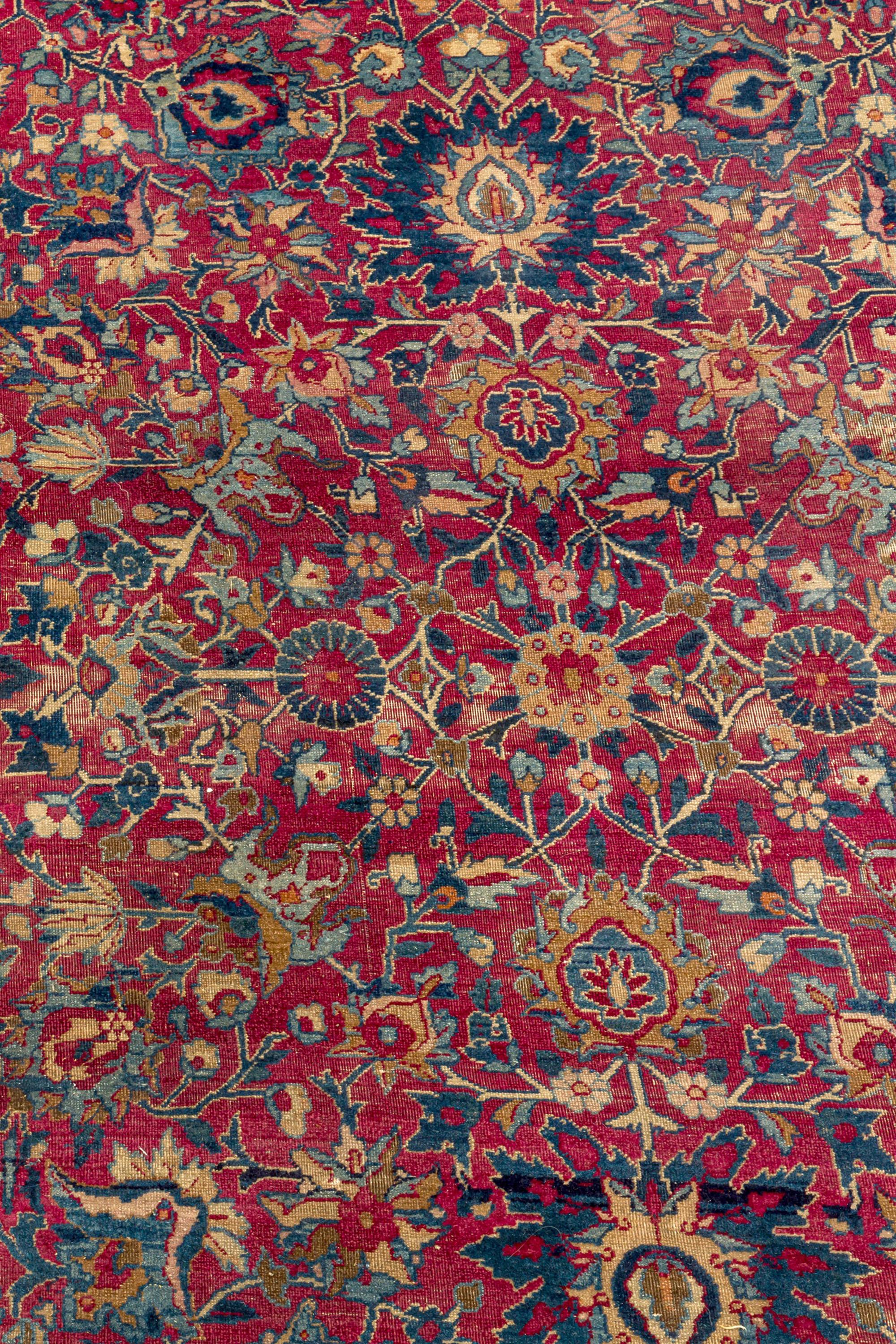 Tissé à la main Grand tapis ancien de Tabriz, Perse du Nord-Ouest en vente