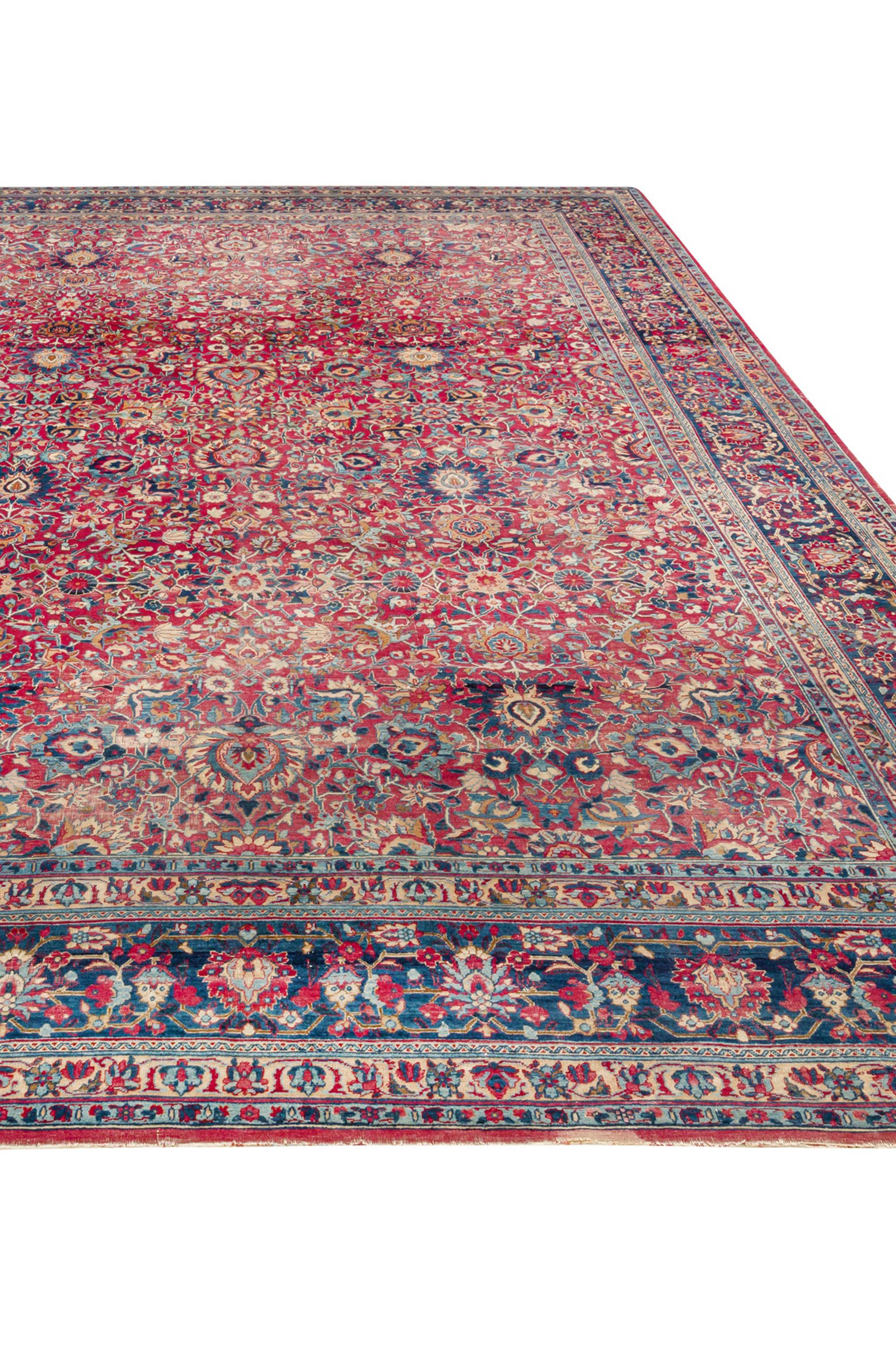 Hand-Woven A Large Antique Tabriz Carpet, North West Persia For Sale