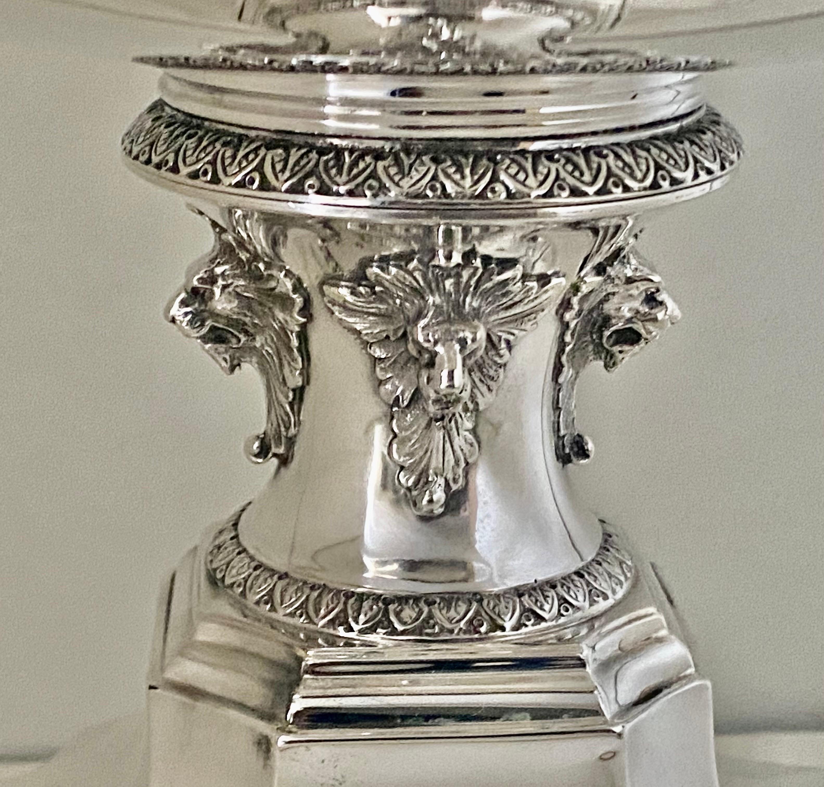 Large Antique Victorian Sterling Silver Presentation Bowl 4