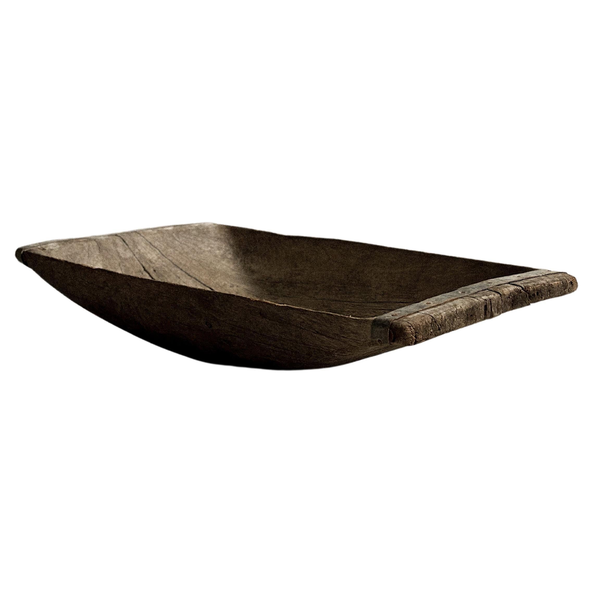 A Large Antique Wabi Sabi Wooden Tray, Scandinavia c. 1800s  For Sale