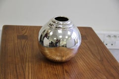 Large Art Deco "Boule" Vase by Luc Lanel for Christofle, 1920s