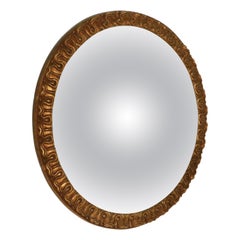 Large Art Deco Convex Gilt Wall Mirror