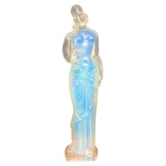 Große Art-Déco-Glasfigur „Karyatid“ von Marius Ernest SABINO (1878-1961)