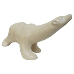 Large Art Deco Ice Polar Bear Attributed to Pierre Chanet