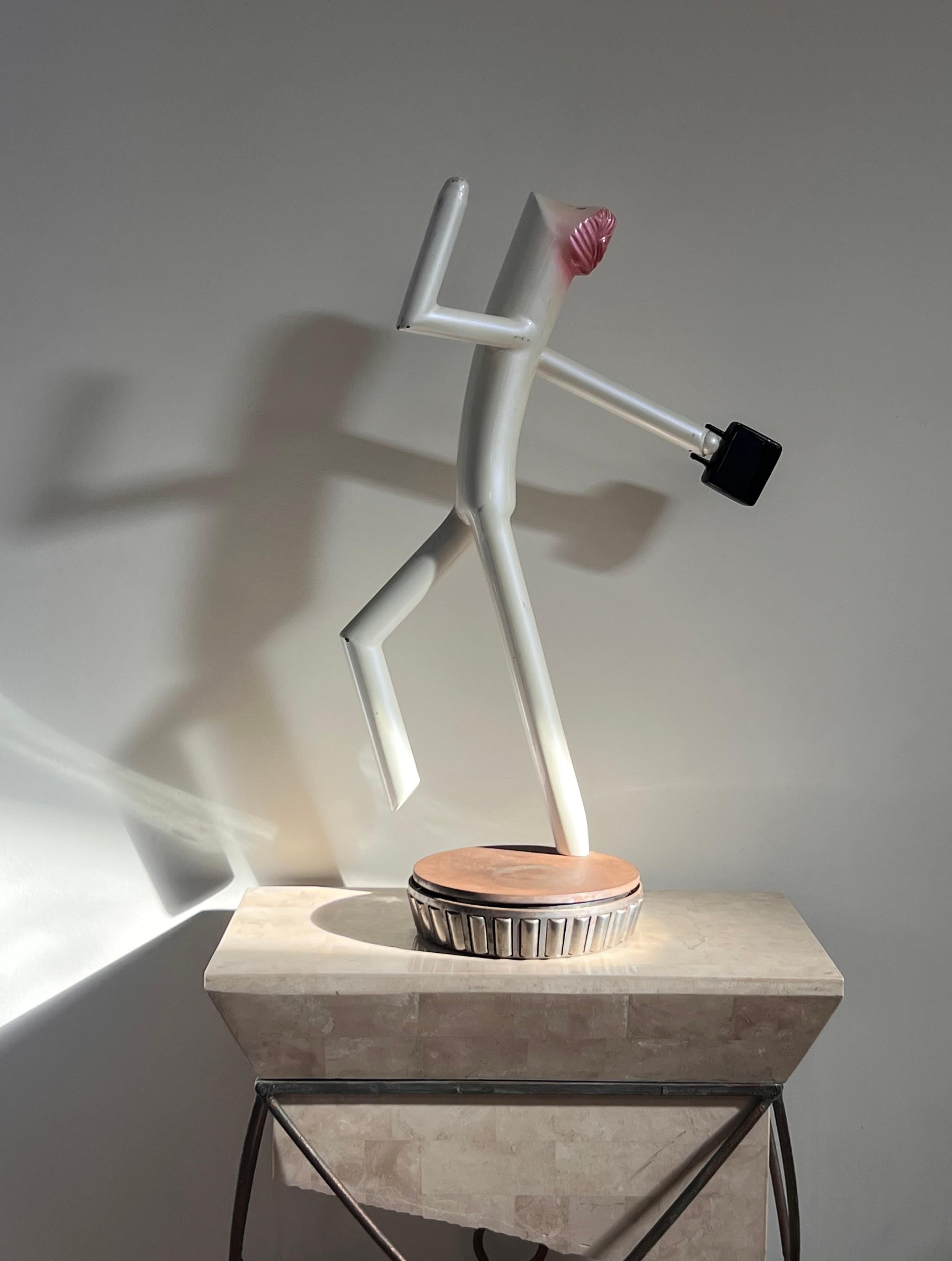 Gran escultura figurativa de carrusel cinético Art Déco, principios del siglo XX en venta 6