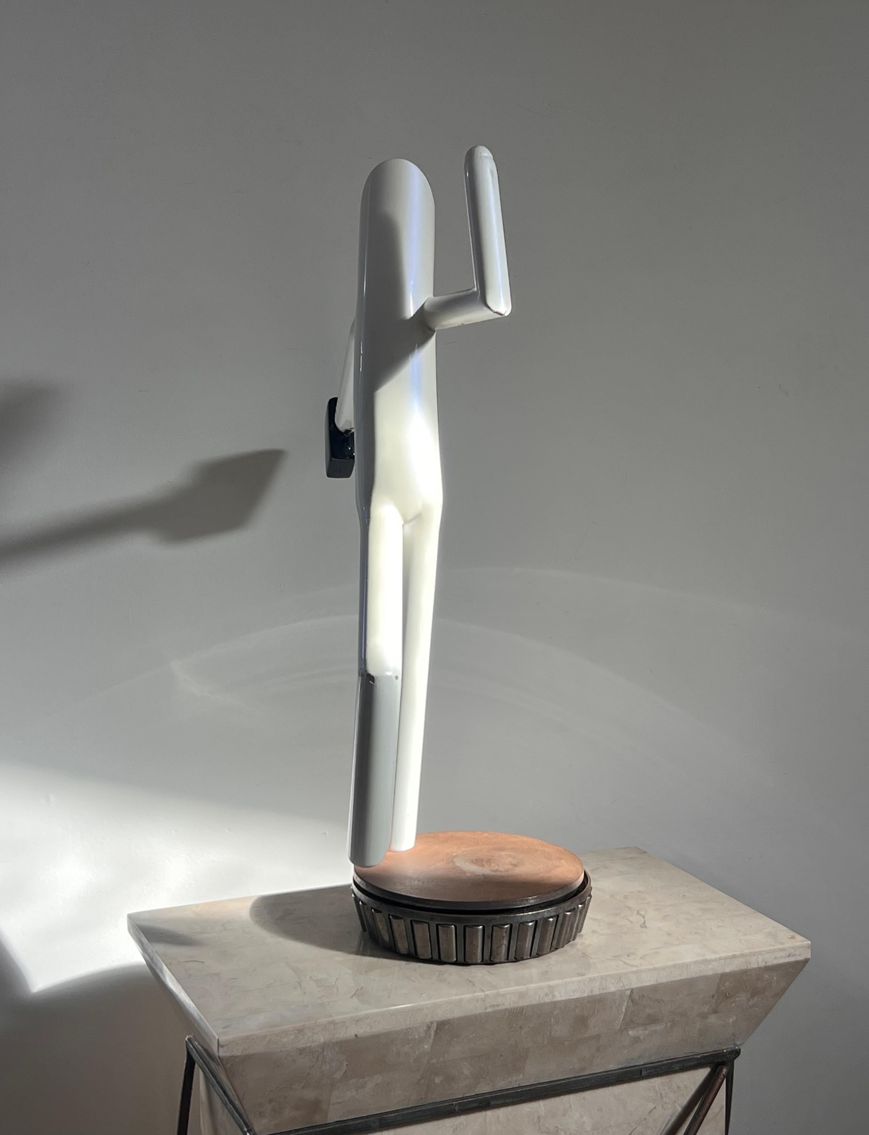 Gran escultura figurativa de carrusel cinético Art Déco, principios del siglo XX en venta 8