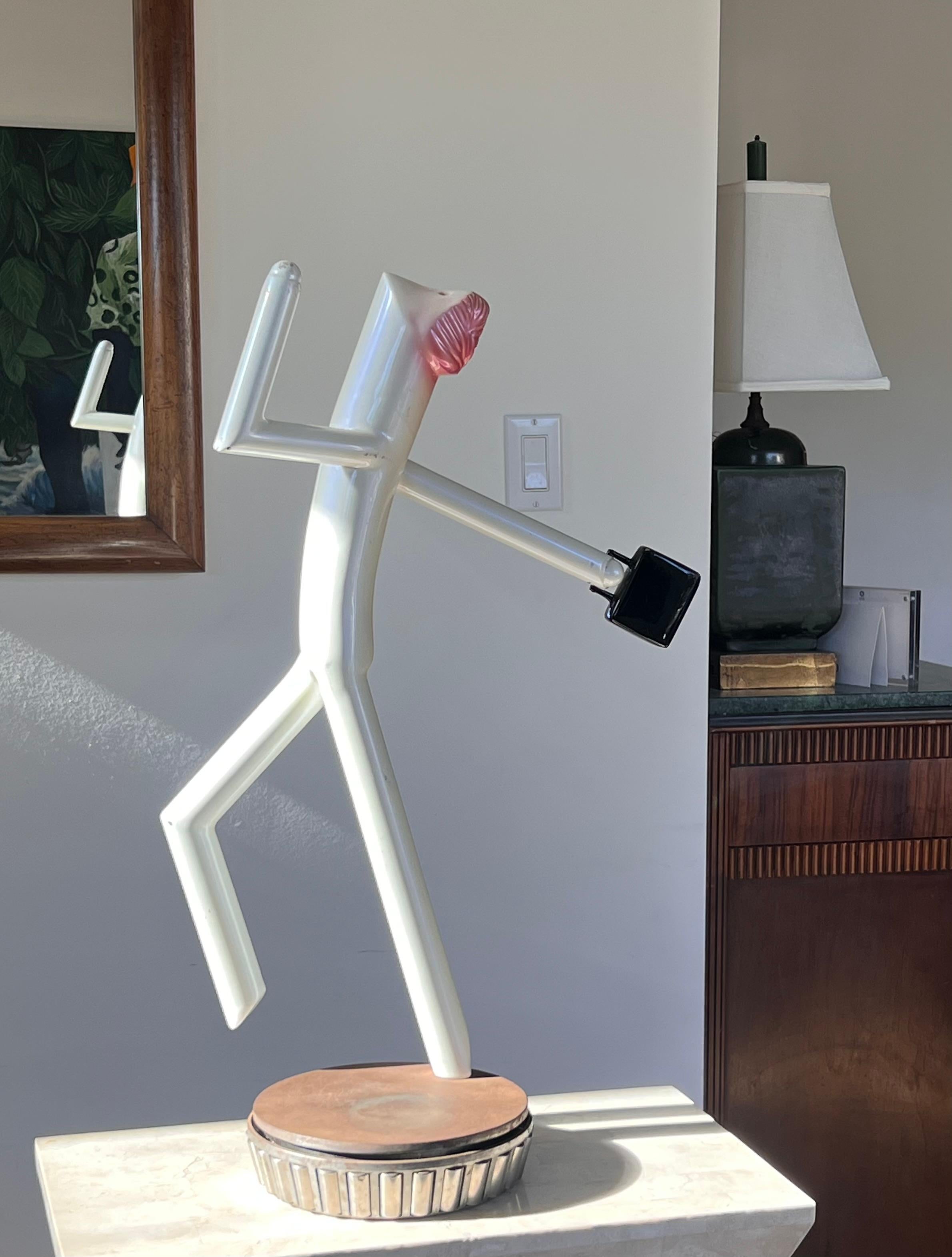 Gran escultura figurativa de carrusel cinético Art Déco, principios del siglo XX en venta 13