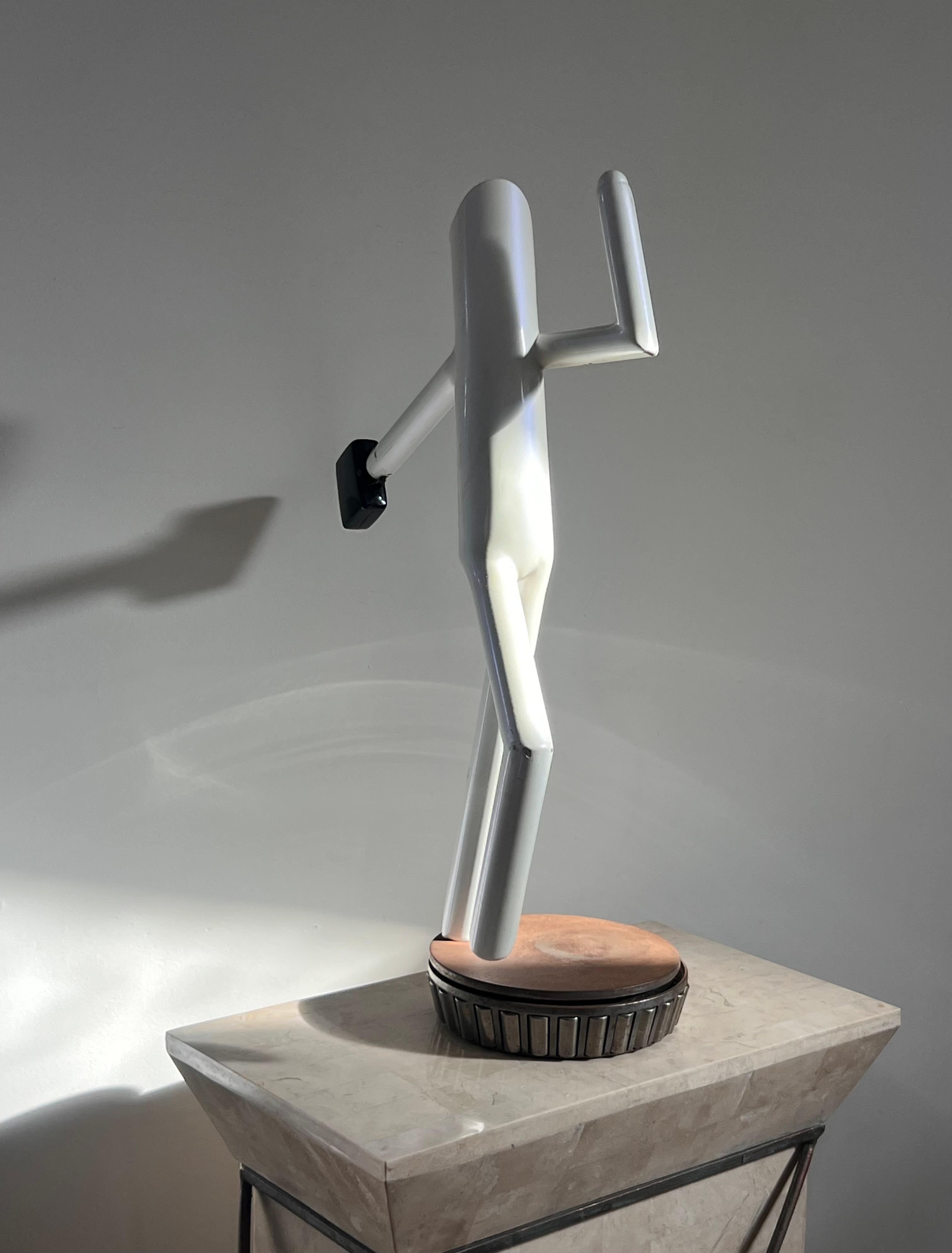 Gran escultura figurativa de carrusel cinético Art Déco, principios del siglo XX en venta 2