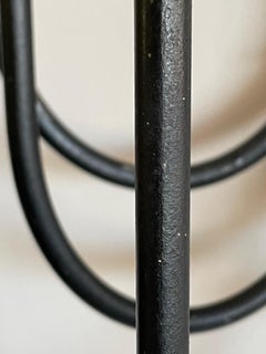 Large Arthur Umanoff for Raymor Wrought Iron and Rattan Sconce