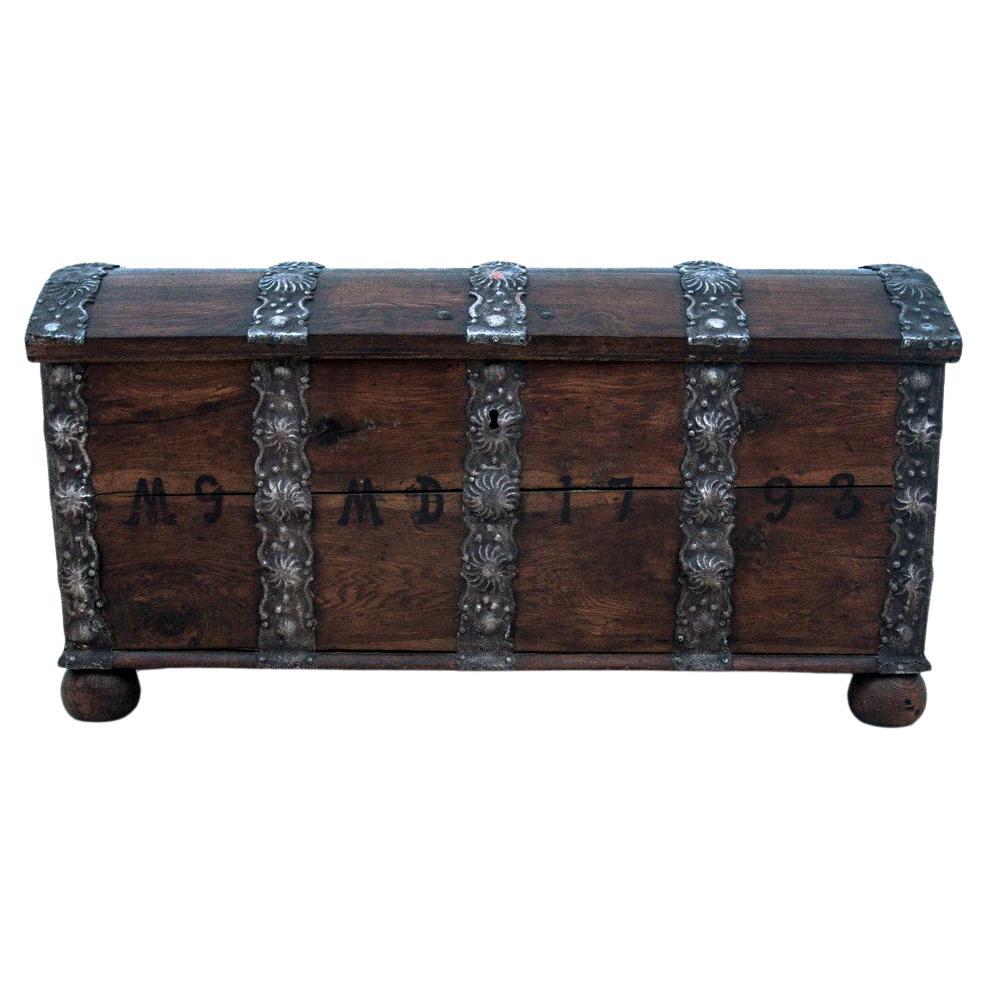 Large, Baroque Trunk from the 18th Century, Antique