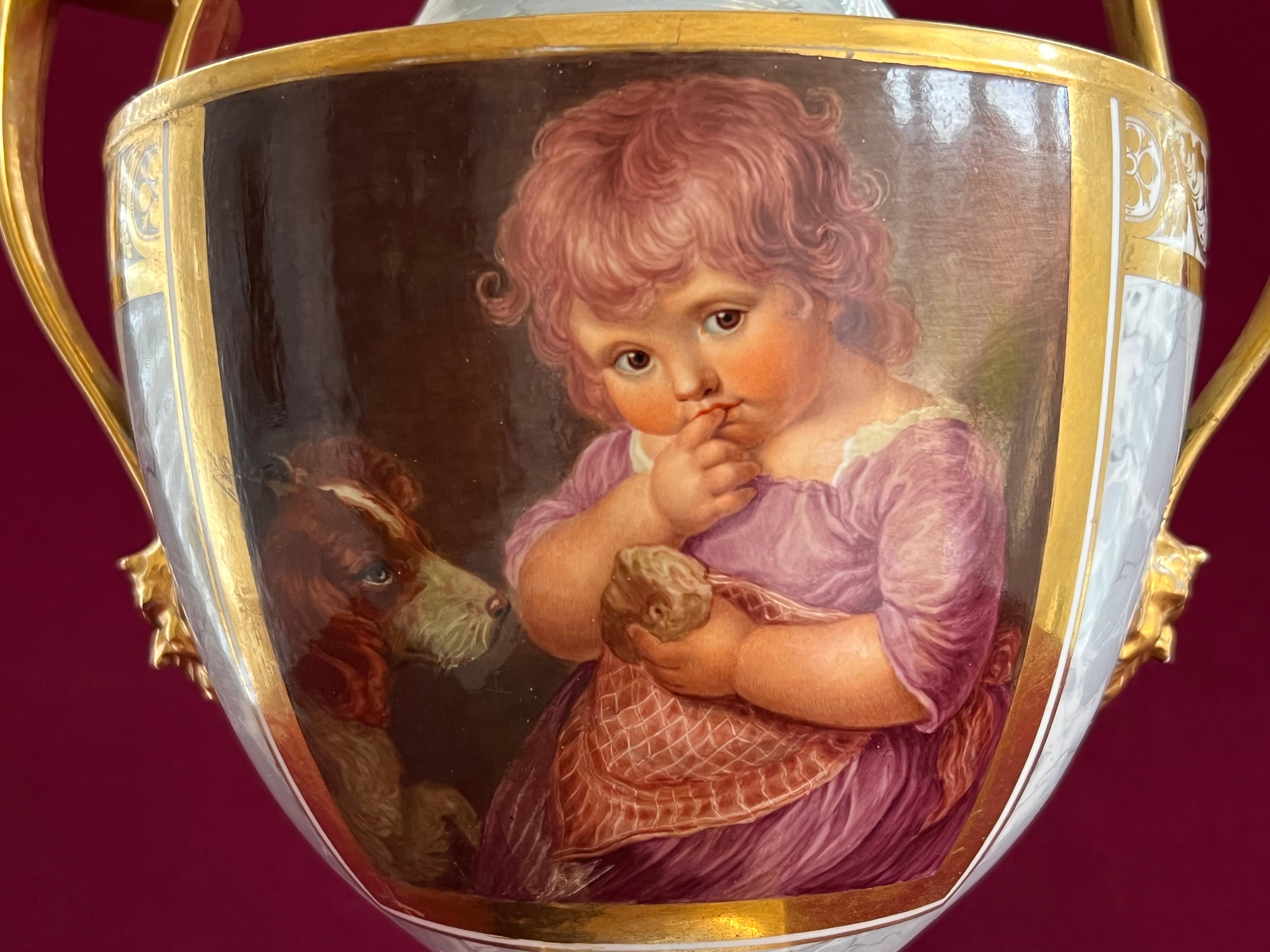 Regency Large Barr Flight and Barr Worcester Porcelain Vase C.1810