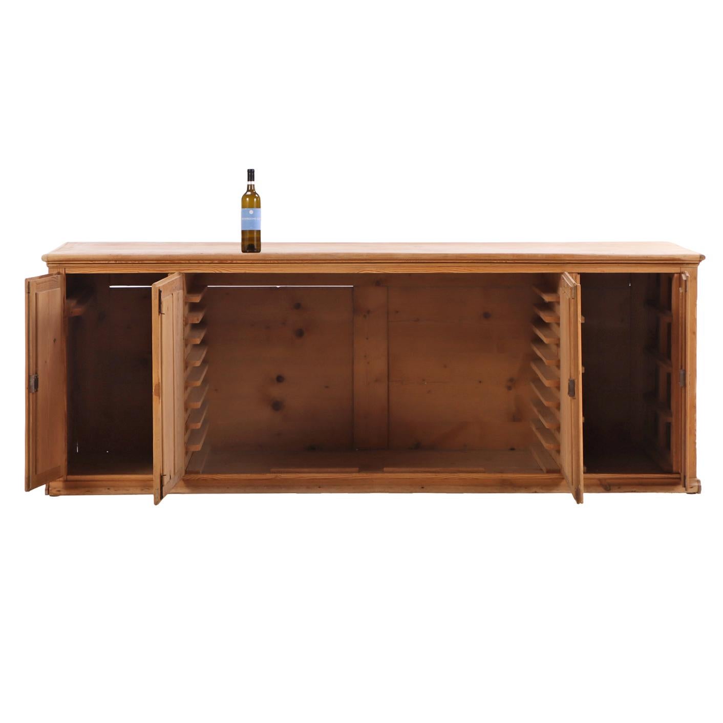 A Large Belgian Pitch Pine Cabinet, C. 1890. en venta 1