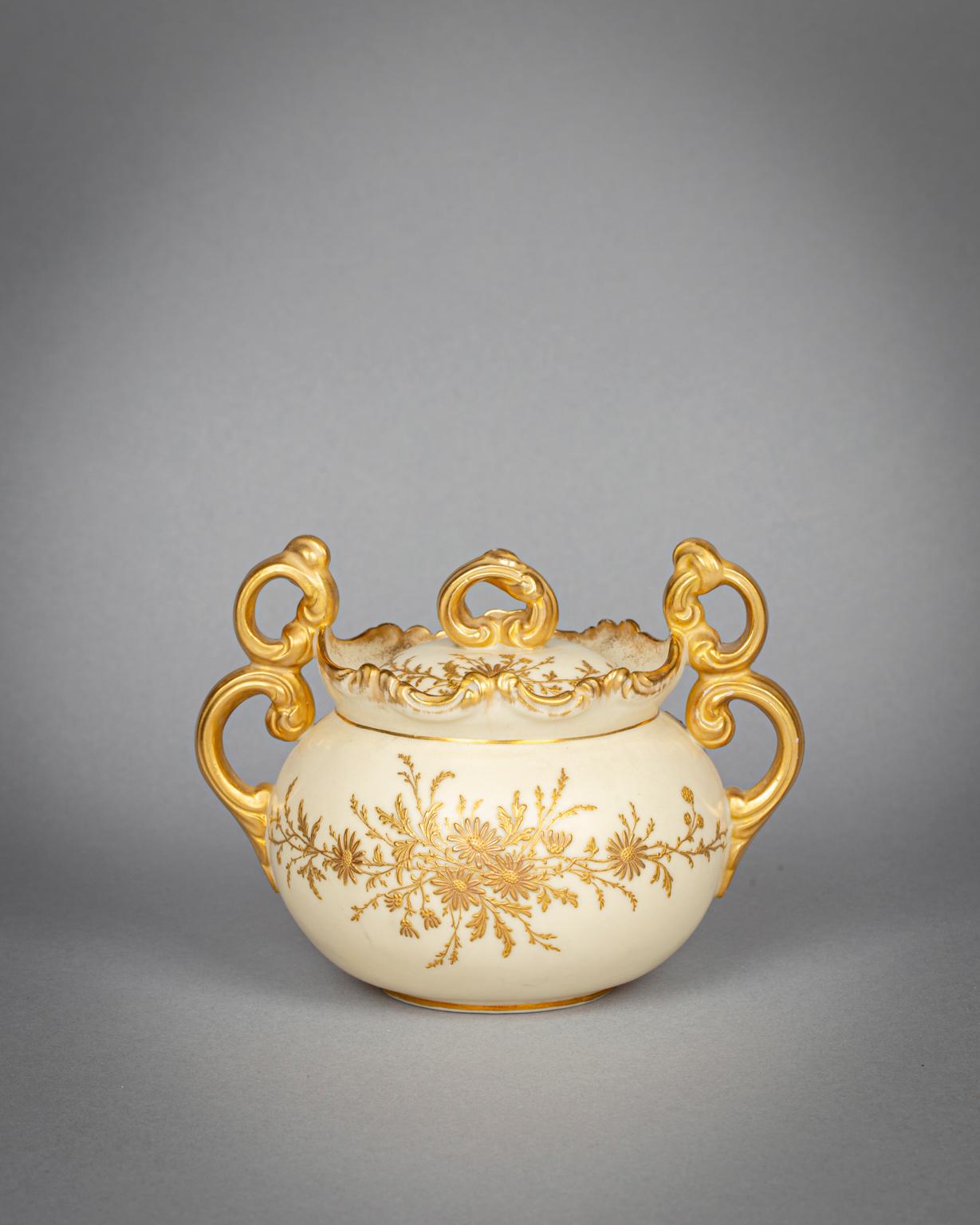 Porcelaine Grand service à thé en porcelaine Belleek Willets, vers 1890