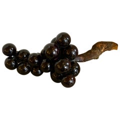 Vintage Large Black Acrylic Grape Cluster