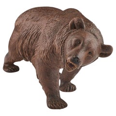 Large Black Forest Carved Bear, circa 1900