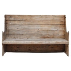 Antique Large Bleached-Out Catalan Bench