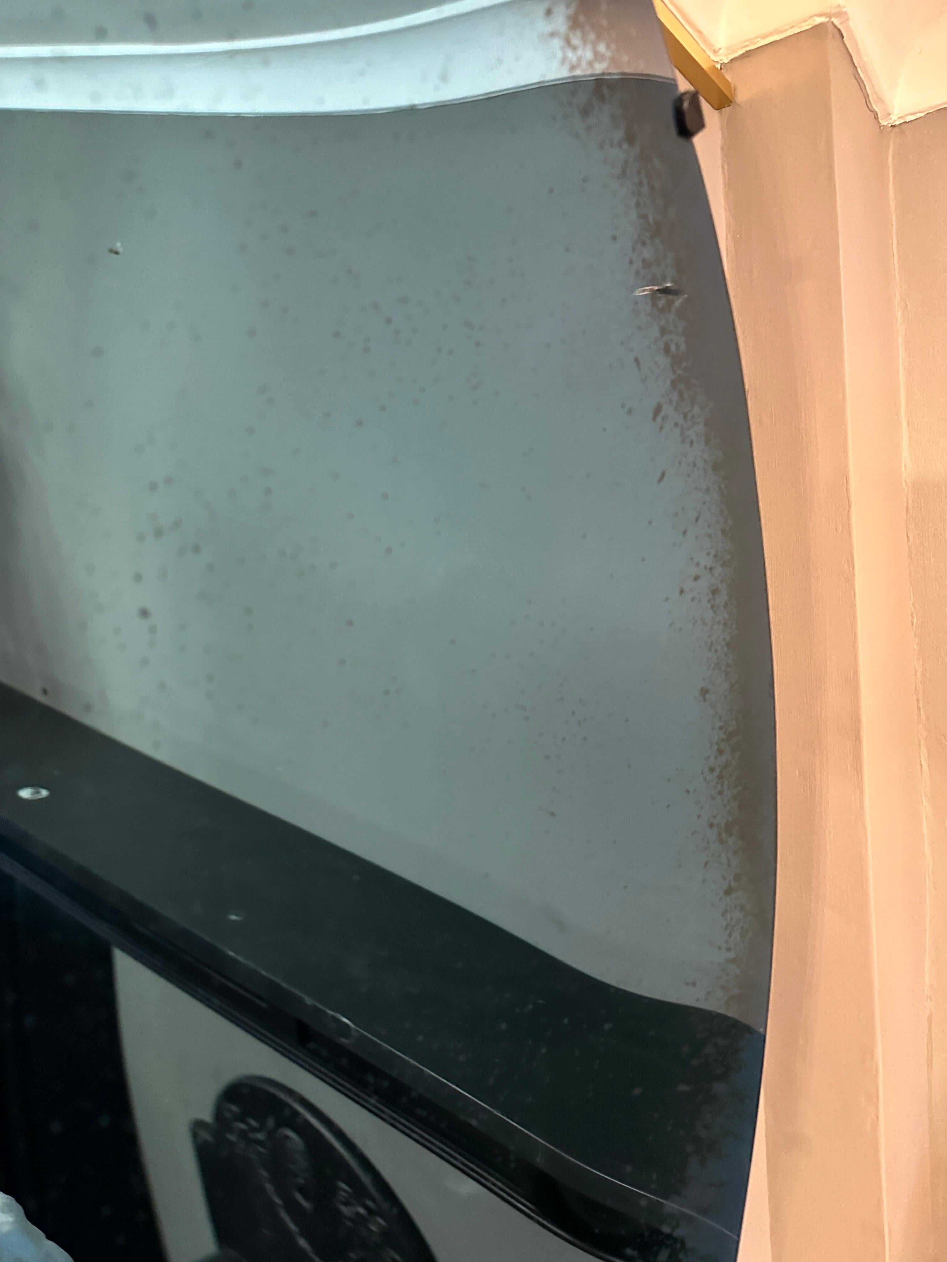 A large Blue Concave Mirrror For Sale 5